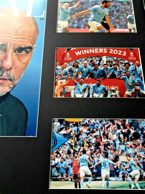 Manchester City FA Cup winners 2023 framed montage - Icon Republic