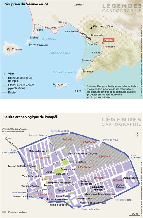 The Eruption Of Mount Vesuvius In 79 AD And The Maps On The Web