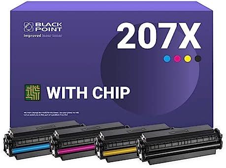 Blac Point With Chip Toner Set Of 4 Compatible With HP 207X HP 207A