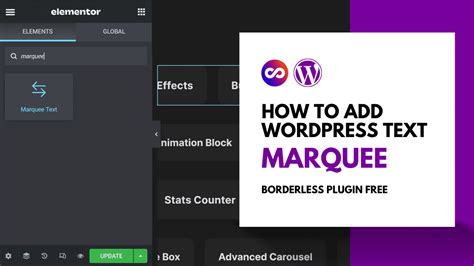 How To Use Text Marquee In WordPress With Borderless Plugin