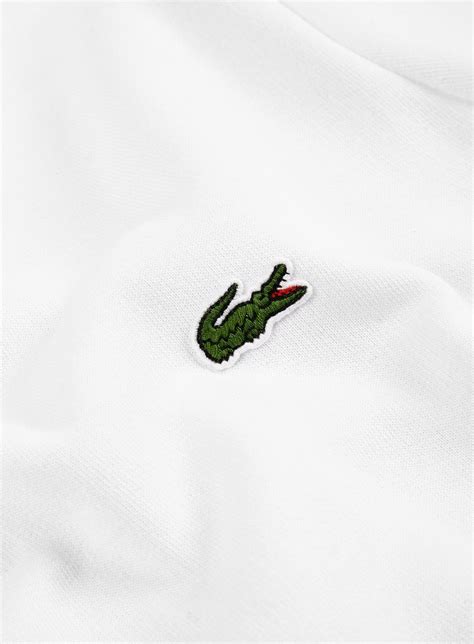 Lacoste Basic Fleece Hoodie White Men's