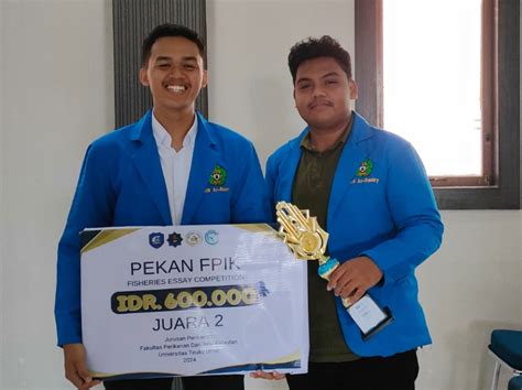 Dua Mahasiswa Uin Ar Raniry Raih Juara Kedua Dalam Fec Fpik Utu 2024