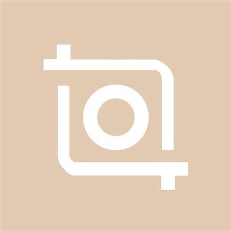 Inshot Icon Beige Champagne Brown Nude Ios14 Ios15 Iphone Icons Beige Icons