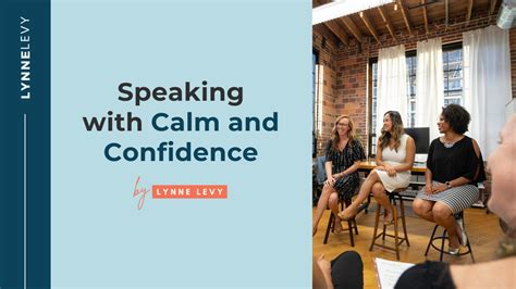 Speaking With Calm And Confidence