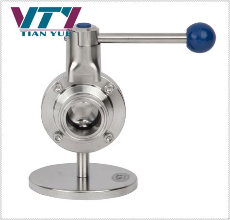 Stainless Steel Ss304 Ss316l Sanitary Butterfly Valve With Plastic Handle China Butterlfy