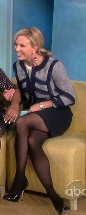 Elisabeth Hasselbeck In Black Tights On The View