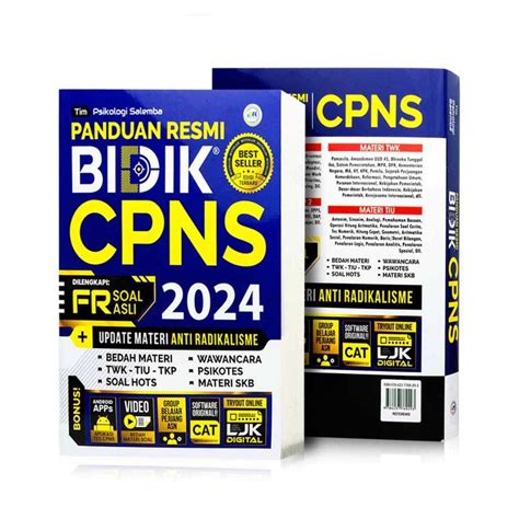 Jual Buku Tes CPNS 2024 2025 Panduan Resmi Bidik CPNS 2024 Edisi