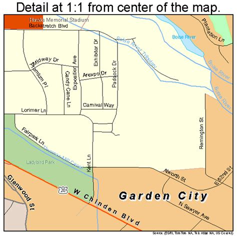 Garden City Idaho Street Map 1629620