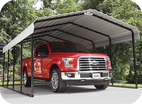 Arrow 10x20 Free Standing Metal Carport Kit (CP1020) | Steel carports, Carport, All steel carports