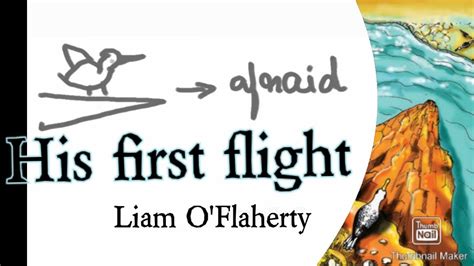 His First Flight By Liam O Flaherty 10th Std English Paragraph And