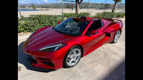 2022 Corvette Red Convertible