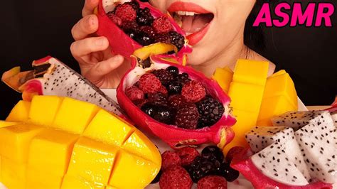 Asmr Exotic Fruit Platter 열대 과일 먹방 Mukbang Eating Sounds No Talking 咀嚼音 Youtube