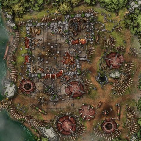 Orc Camp Daylight Inkarnate Create Fantasy Maps Online Dnd World