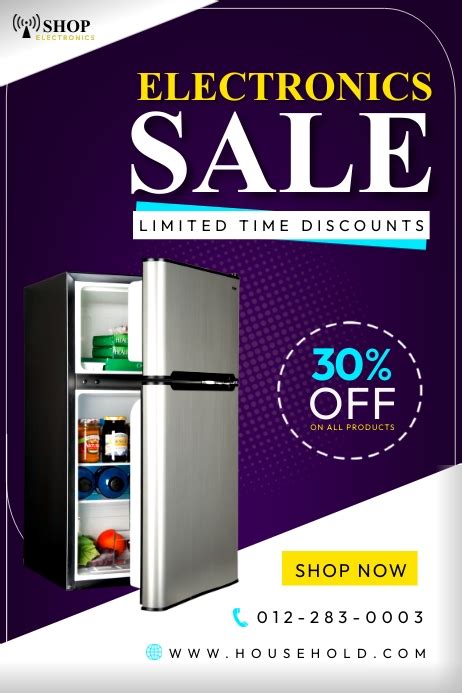 Electronics Sale Ad Flyer Template Postermywall