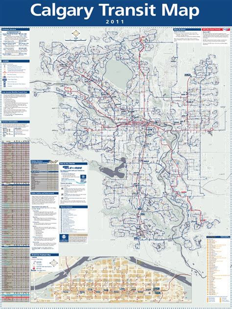 Calgary Transit Map | Land Transport | Passenger Rail Transport