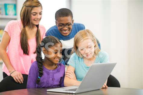 Diverse Elementary Class Stock Photo Royalty Free Freeimages