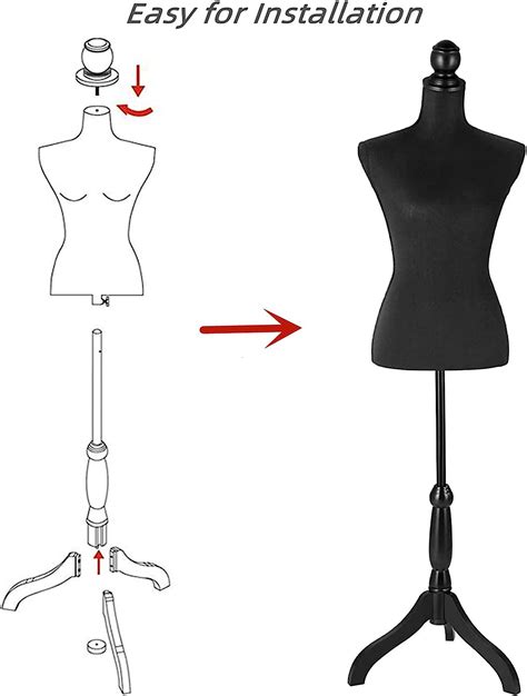 Buy Female Dress Form Mannequin Torso Adjustable Mannequin Stand