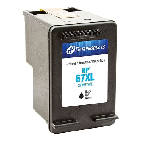 Dataproducts Remanufactured Replacement Ink Cartridge For Hp 67xl 3ym57an Black Micro Center