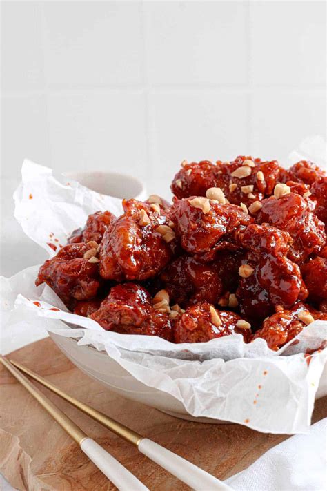 Soy Garlic Korean Fried Chicken Dakgangjeong Extra Crunchy That