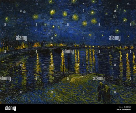 Painting Titled Starry Night Over The Rhône By Vincent Van Gogh 1853