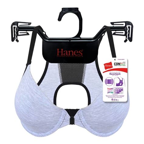 Brasier Hanes Intimates Talla M Con Doble Broche Gris Jaspe Walmart