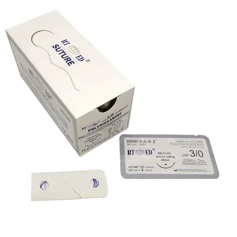 Disposable Absorbable Pdo Polydioxanone Surgical Suture With Or Without