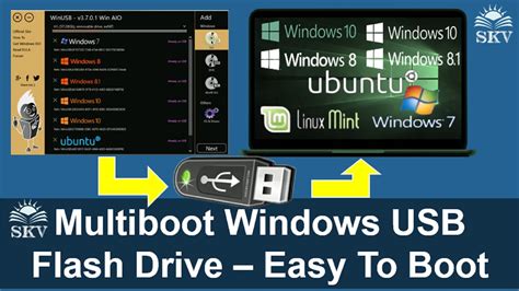 How To Create Multiboot USB Flash Drive Using WinUSB In Windows 10