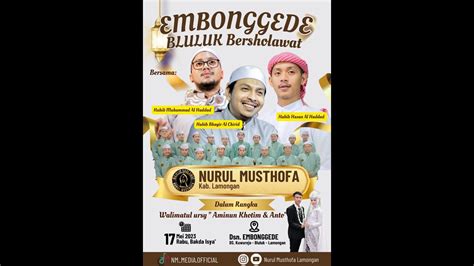 Live Embonggede Bersholawat Bersama Habib Hasan Habib Muhammad