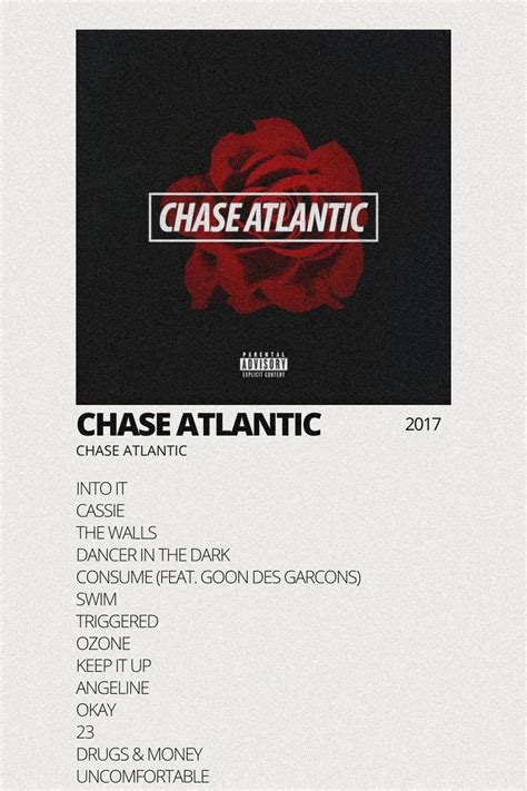 Chase Atlantic Album Polaroid Poster Dancer In The Dark Chase