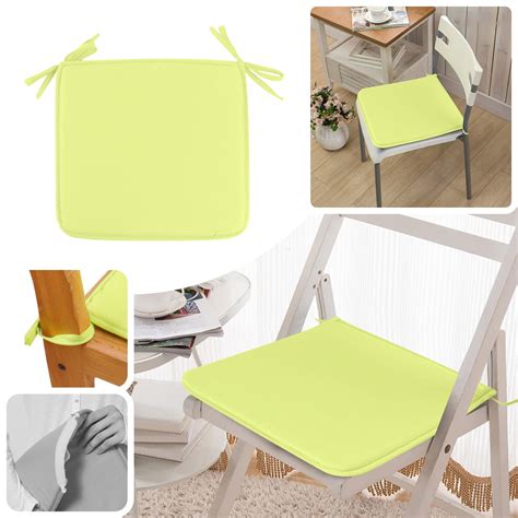 Ljxge Square Strap Garden Chair Pads Seat Cushion For Outdoor Bistros