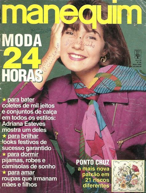 Revista Manequim Edição 401 Nº 05 Maio de 1993 Capa Adriana