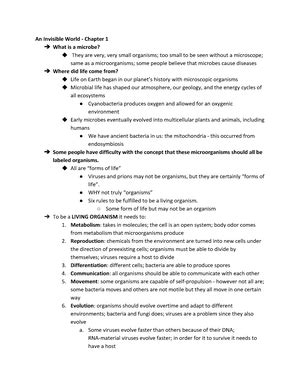 BIOL 319 Exam 1 Outline Lecture Chapter 1 Nosocomial Infections