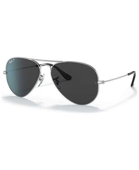 Ray Ban Unisex Polarized Sunglasses Aviator Large Metal Macys