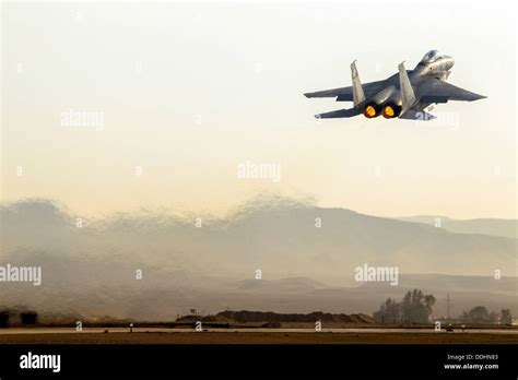 Israeli Air Force Iaf Fighter Jet F 15 Baz In Flight Stock Photo