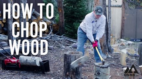 How To Chop Wood How To Split Wood Wood Chopping For Beginners