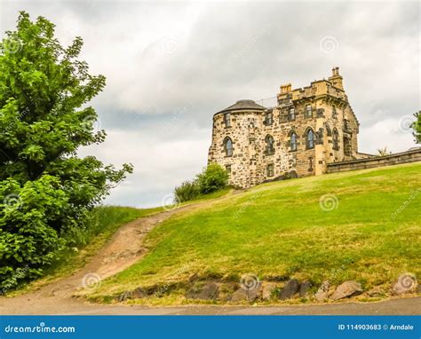 Monuments on the Calton Hill, Edinburgh, Scotland, UK Stock Image ...