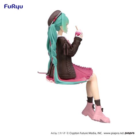 Hatsune Miku Noodle Stopper Pvc Statue Autumn Date Pink Color Ver 14c