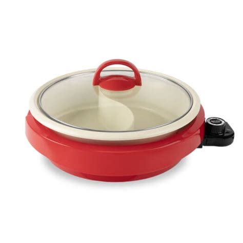Electric Hot Pot 2 5Qt Dual Sided Aroma Housewares Co