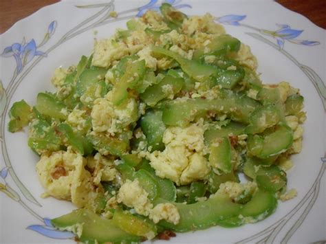 Stir Fried Bitter Gourd With Egg