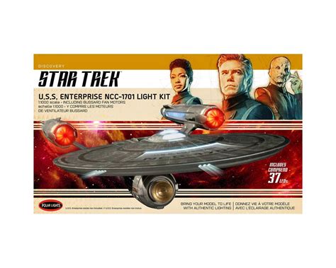 Round 2 Polar Lights 1 1000 Star Trek Discovery USS Enterprse Light Kit