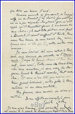 Lettres vieux papiers Emile ZOLA Lettre autographe signée Nana