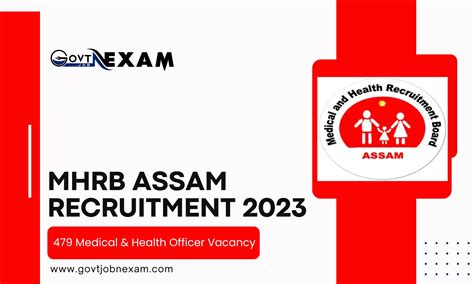 MHRB Assam Recruitment 2023 For 479 Medical Health Officer