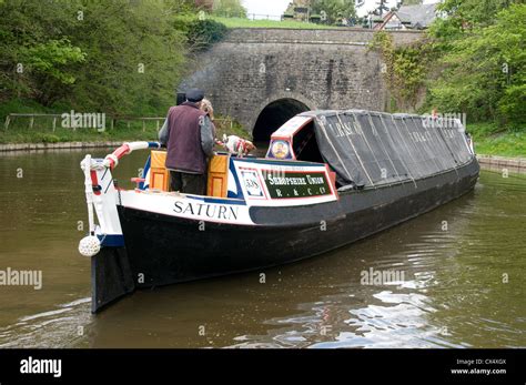 Restored Shropshire Union Flyboat Saturn On The Llangollen Canal At