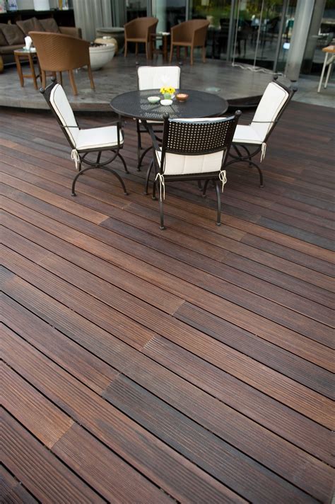 Classic Espresso 1x6 Pre Primed Fused Exterior Bamboo Decking G2 Deck Plank Bamboo Decking