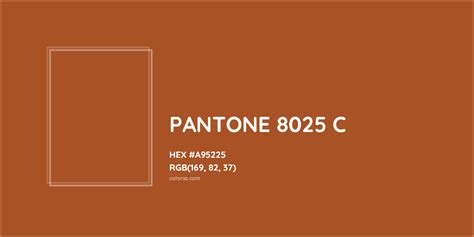 About PANTONE 8025 C Color - Color codes, similar colors and paints ...