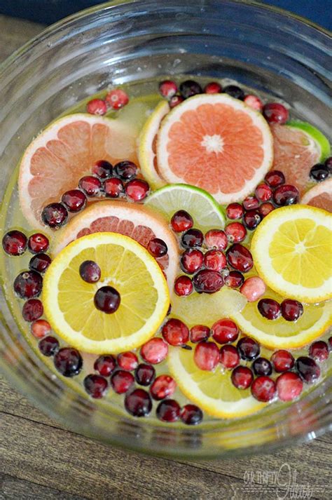 Festive Holiday Punch Recipe Our Thrifty Ideas