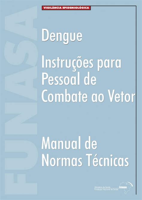 Pdf New Dengue Instru Es Para Pessoal De Combate Ao Vetor