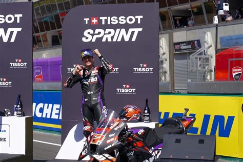 Motogp Gp Le Mans Sprint Race Vinales Happy For The Podium