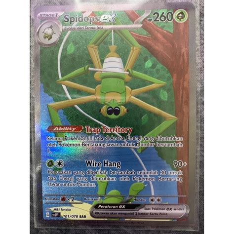 Jual Spidops Ex SAR Sv1V Scarlet Violet Kartu Pokemon TCG Indonesia 101