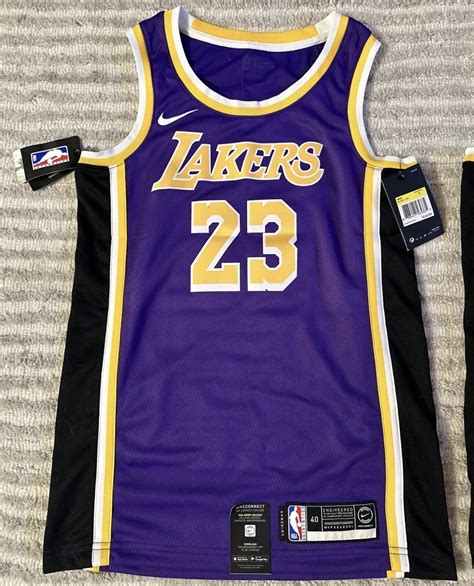 Nike Lebron James 23 Los Angeles Lakers Purple Swingman Jersey Adult